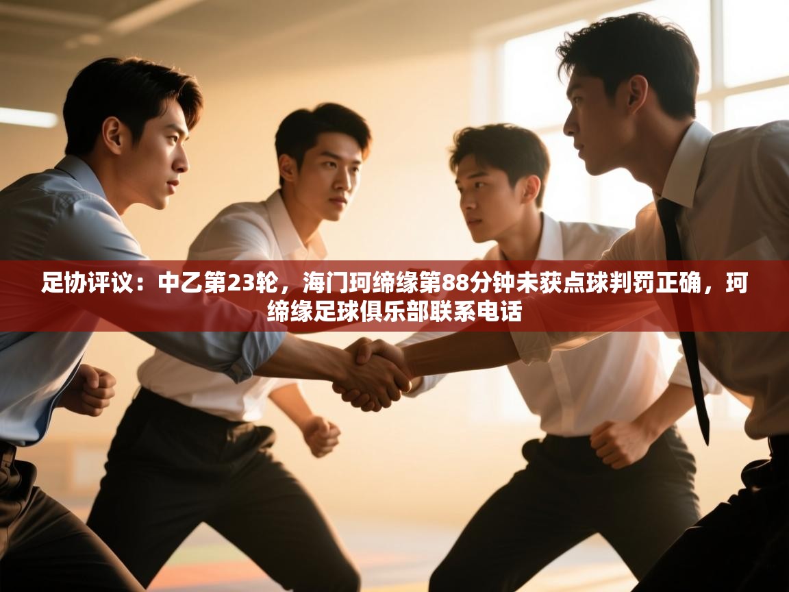 海星体育tv官方网站-足协评议:中乙第23轮,海门珂缔缘第88分钟未获点球判罚正确,珂缔缘足球俱乐部联系电话 第3张