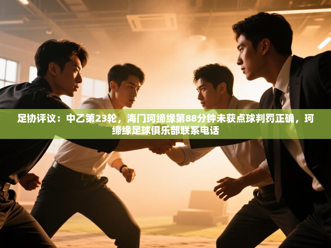 海星体育tv官方网站-足协评议:中乙第23轮,海门珂缔缘第88分钟未获点球判罚正确,珂缔缘足球俱乐部联系电话 第2张